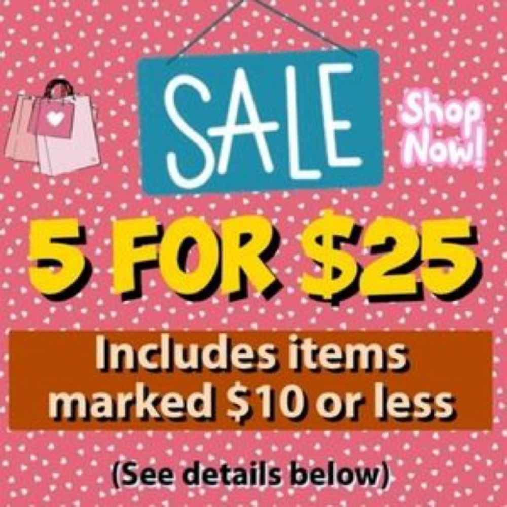🔴5 items for $25 Bundle Clearance Sale!! 🔴